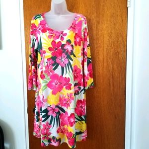 Pappagallo Tropical Floral Dress